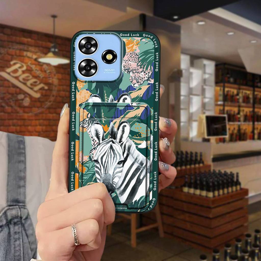 Ốp Điện Thoại Bền Chống Va Đập Cho ZTE Blade A73 4G / V50 Smart / V50 Design 4G / Axon50 Lite, TPU, Khe Thẻ, Chống Bụi Bẩn, Thiết Kế Hoạt Hình