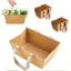 BEABOUT 4 / 8 / 12 / 16 Giỏ Giấy Kraft, Giấy Kraft Chống Thấm Nước Kraft Tông DIY Giỏ, Giỏ Trống DIY Có Tay Cầm Hộp Hoa Giấy Sinh Nhật