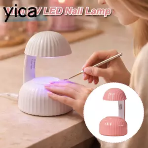 YICA Mini UV LED Nail Lamp, Type-C Sạc Hình Nấm Máy Sấy Móng Tay, Di Động 6 Đèn LED Di Động Làm Móng Tay Dụng Cụ Nghệ Thuật