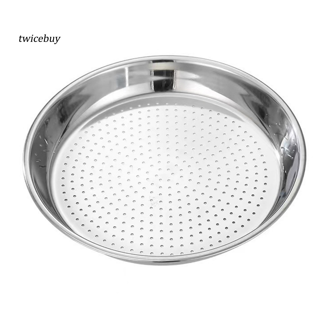[sale] Khay hấp đĩa rau củ Giá hấp bằng thép không gỉ tròn có lưới mịn – Giỏ hấp chống gỉ chịu nhiệt dày cho bánh bao cho chậu
