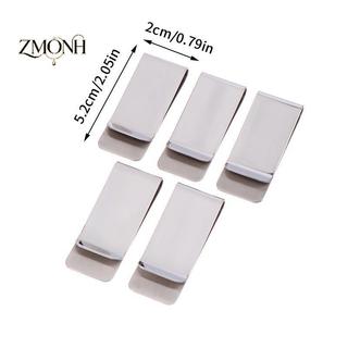 ZMONH 5 Cái Đơn Giản Mỏng Kim Loại Kẹp Tiền Di Động Đa Năng Kinh Doanh Kẹp Thẻ Nam Ví Đựng Thẻ Kinh Doanh Ví Kẹp Tiền Mặt Không