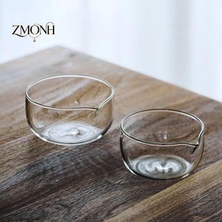 ZMONH 350 / 600ml Bát Trà Trong Suốt Hai Lớp Có Vòi, Chịu Nhiệt, Dùng Lò Vi Sóng, Bát Matcha Nhật Bản, Bát Trộn Salad