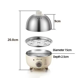 Máy hấp trứng điện 360W hẹn giờ, máy hấp đa năng tự động cho gia đình