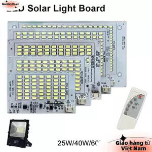 Bảng đèn LED NORDICLIFE 1 chiếc, Bảng điều khiển nguồn sáng SMD5730 độ sáng cao, Đèn trắng 25 / 40 / 60 / 100 / 250W có bộ điều khiển từ xa Đèn pha điều khiển từ xa