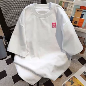 Áo phông basic tay lỡ độc đáo, cá tính - In hình gấu chữ CUTE thời trang cho bạn trẻ.