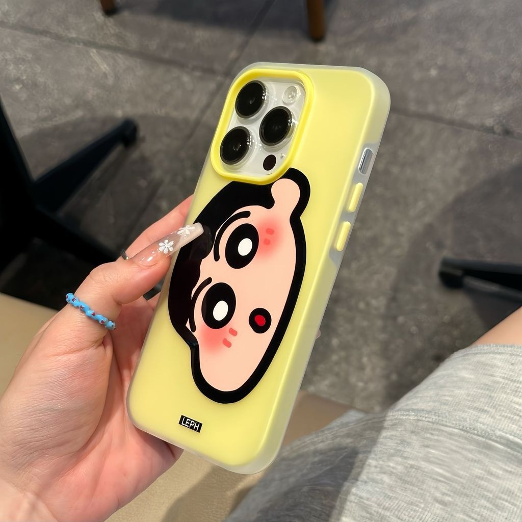 Ốp lưng Iphone Ốp lưng thạch chống sốc hình Crayon Shin-chan cho iPhone 16 15 11 12 13 14  pro max plus 7 xr xs
