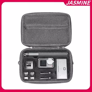 Hộp Bảo Quản Camera Thể Thao JASMINE Cho DJI Action 5 Pro / 4 / 3 Bộ Di Động Mang Theo Vỏ Cứng Hộp Đựng Túi Xách Du Lịch Sắp Xếp JASMINE