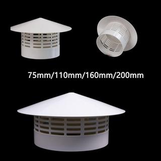 Vỏ bảo vệ ống bếp JKDESIGN, Nắp xả ngoài tường thông gió Mũ mưa thông gió, PVC hữu ích 75-200mm Mái ống thông hơi Lò sưởi
