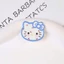 Set Charm Mèo Hello Kitty Xanh Caro – Dễ Thương Nhẹ Nhàng Phong Cách Hàn Trang Trí Dép Xinh Xắn