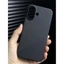 Dành Cho apple 17 Ốp Điện Thoại Hình Học Sọc Ba Chiều Siêu Mỏng 17promax Đen Nguyên Chất Mờ 16
