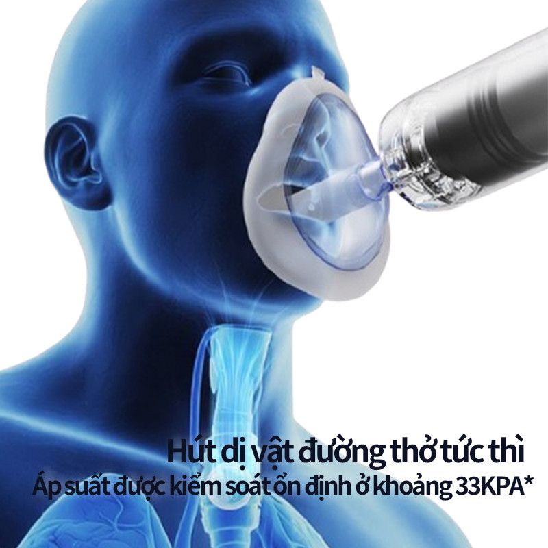 Bộ Hút Dị Vật Mắc Cổ Họng - Dụng Cụ Chống Hóc Chống Ngạt Cho Bé Và Người Lớn, Hỗ Trợ An Toàn Đường Thở