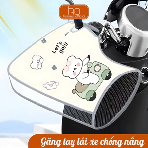 Găng Tay Chống Nắng Lái Xe Cách Nhiệt DINO, Bao Bọc Tay Lái Cố Định Tiện Lợi Bảo Vệ Da Tay Chống Tia UV