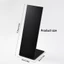 Stay Black Acrylic L Shape Lip Nose Nhẫn trưng bày với các lỗ khác nhau Thích hợp cho cửa hàng trang sức và nhà Organizati