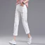 Quần Jean Rách Thời Trang BF Phong Cách Thẳng Denim Hậu Cung Quần Nữ Chiều Dài Đến Mắt Cá Chân Quần