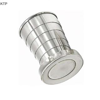 [Ktp] thép không gỉ gấp cup với Keychain xách tay có thể thu vào kính thiên văn ly