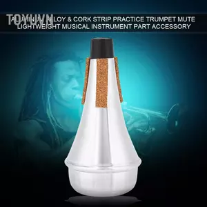 Toyuvn Mingzhe Hợp kim nhôm Nút chai Dải Trumpet Tắt tiếng Nhạc cụ nhẹ Phụ kiện để luyện tập trong nhà