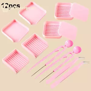 Ge 12 Cái / bộ Nhíp Hama Hạt Kẹp Handmade DIY 2.6 Mm Dụng Cụ Hiện Vật Bút Kim Xẻng Tấm Nhíp Cho Hama Hạt Dụng Cụ n