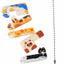 EDIWANY 5 Chiếc Mèo Chó Mini Thước, Sáng Tạo Di Động Hoạt Hình Động Vật Thước, Dễ Thương 5cm Văn Phòng Phẩm Mặt Dây Chuyền Thước Sinh Viên Phần Thưởng Quà Tặng