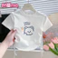 Áo cổ tròn ngắn tay thời trang dành cho bé gái có dây rút và thiết kế xếp li