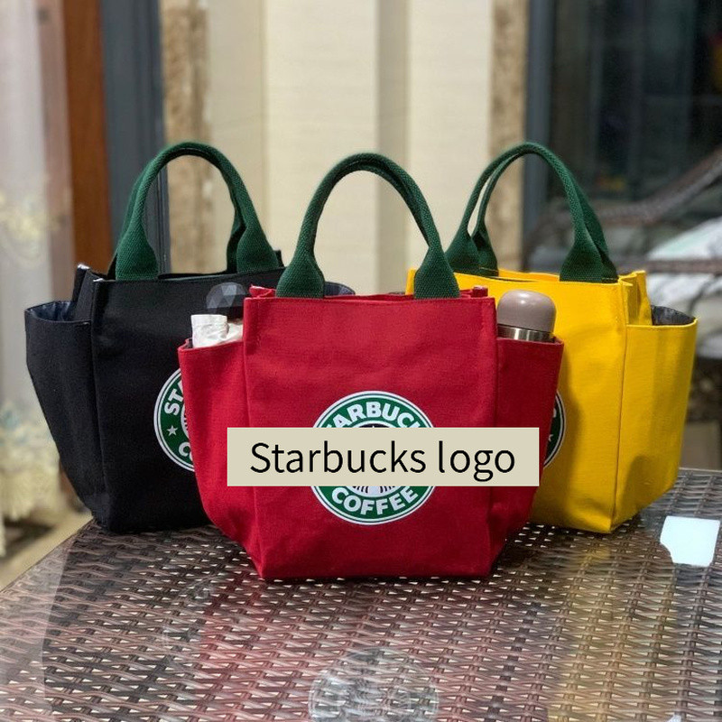Túi đựng đồ ăn trưa cách nhiệt Túi Bento dành cho nhân viên văn phòng Học sinh Trẻ em và bữa ăn ngoài trời Chuẩn bị Starbucks
