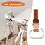 Kẹp Xe Đẩy CHEESELY, Thiết Kế Gấu Dễ Thương Kẹp Carabiner Lớn Móc Xe Đẩy, Chất Liệu Da Chống Trơn Trượt Dây Đeo Móc Treo Xe Đẩy Phụ Kiện