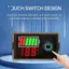 Đèn báo điện áp kỹ thuật số DC 8-100V cho pin Lithium chì 12V / 24V / 36V / 48V Công tắc chống đảo ngược hai dây A
