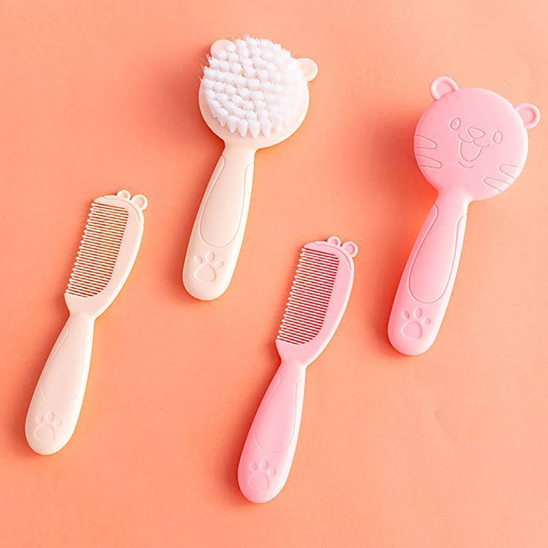 [DASK] Bộ 2 lược chải tóc & mát xa mềm cho bé sơ sinh