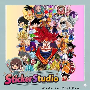 Set 100 Sticker Anime Dragon Ball, Dragon Ball Chống Nước Dán Laptop Vali Mũ Bảo Hiểm Sổ Tay