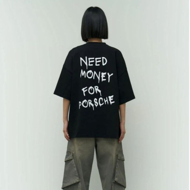 [Full Tag]Áo thun NEED MONEY FOR PORSCHE Nam Nữ unisex - 100% cotton 250gsm dày dặn