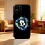 Ốp Điện Thoại Bitcoin TP-1 Cho iPhone17,16,15,14,13,12 Plus, Vỏ Đen Silicon Mềm Max