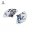 Quạt tre in hình vintage phong cách Trung Hoa, phù hợp làm DIY cho bông tai và móc khóa