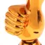 Giải thưởng danh hiệu chiến thắng Mini 1 mảnh Giải thưởng Thumbs Up Trophy Nhựa Vàng Trophies Khuyến khích trang trí máy tính để bàn tại nhà [mới]