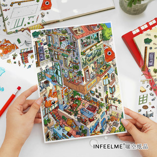 InfeelMe My Cabin 20.0 Series Collage Giải Nén Cảnh 2.5D Cảnh Quan Dán
