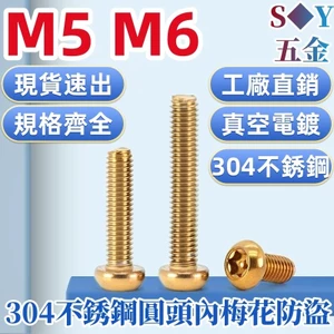 Chất liệu thép không gỉ 304 Đầu tròn bên trong Torx Vít chống trộm Đầu đĩa Bu lông Titan Xe máy Vít sửa đổi