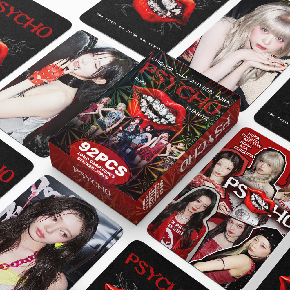 92 Cái / hộp BABYMONSTER PSYCHO Album Lomo Cards WE GO UP HOT SAUCE CHIQUITA Dán SHEESH CLICK CLAK Photocards AHYEON ASA RAMI PHARITA RUKA RORA Bưu Thiếp YM