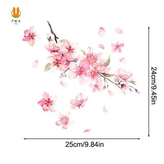 Nhãn dán xe hoa anh đào màu hồng - Decal che vết xước cho xe