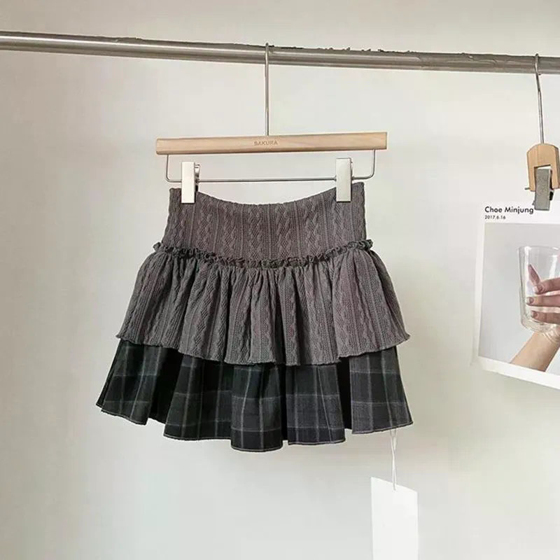Váy Nữ Ngọt Ngào Cay Hoa Kẻ Sọc Bánh Phồng Gợi Cảm Cao Cấp Chữ A