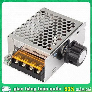 Bộ Điều Chỉnh Tốc Độ Động Cơ, Ánh Sáng 4000W 220V, Mạch Chiết Áp Công Suất Lớn, Chính Hãng