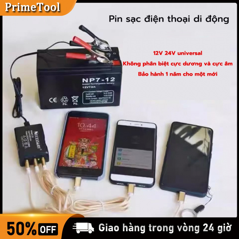 Sạc Điện Thoại USB Xe Máy – Bộ Sạc 12V 24V Ra 5V, Cắm Ắc Quy Hoặc Xe Ô Tô Tiện Dụng