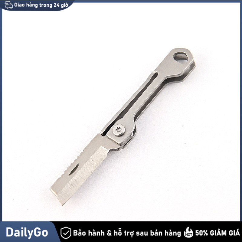 Dao mở thùng mini móc khóa, phụ kiện EDC thực dụng，Dao Rọc Giấy，Mini / Gấp Gọn，Bằng Thép Không Gỉ，Tiện Dụng