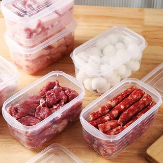 1 / 3 / 5 Cái 700ML Tủ Lạnh Hộp Bảo Quản Thực Phẩm Có Nắp - Tủ Đông Thịt Giòn Hộp Đựng Nhà Bếp
