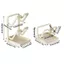 Giá để đồ nắp nồi nhà bếp YUUKII, Giá sắp xếp nắp nồi thẳng đứng thiết kế chữ U, Dễ dàng làm sạch Tiết kiệm không gian với khay nhỏ giọt Mặt bàn Giá đỡ nắp nồi Đồ dùng nhà bếp