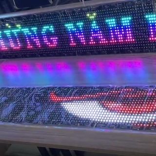 Dải led hình MẮT và CHẠY CHỮ cho xe ô tô tùy chỉnh