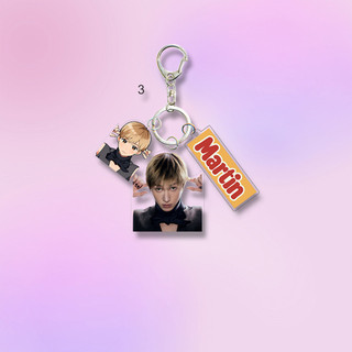 CORTIS Keychain 3pcs/Set Character Acrylic Printing Pendant Bag Accessories Key Ring James Martin Juhoon Fan