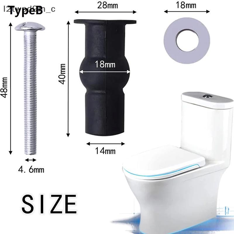Cod 2 cái M5 nhà vệ sinh chỗ ngồi vít Bộ dụng cụ, mù lỗ phù hợp, phụ kiện phòng tắm mới