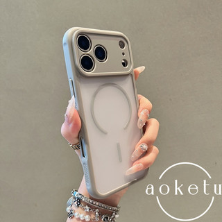 Mờ hút từ tính thoáng khí tản nhiệt bốn góc chống rơi thích hợp cho vỏ điện thoại Apple 17 Promax iPhone 16 / 15 / 14 / 13 / 12 / 11 Vỏ silicon bán trong suốt