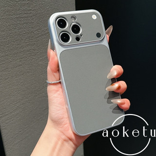 Pixel Picos 17 Màu Hồng Cửa Sổ Lớn Ốp Lưng Điện Thoại Thích Hợp Cho iPhone 13 14 15 16 17 Pro Max Da Mờ Trọn Gói Chống Rơi Bao