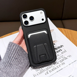 Ốp điện thoại đựng thẻ hình thang màu cam phù hợp cho iPhone 13 14 15 16 17 Pro Max bao gồm tất cả vỏ silicon chống rơi