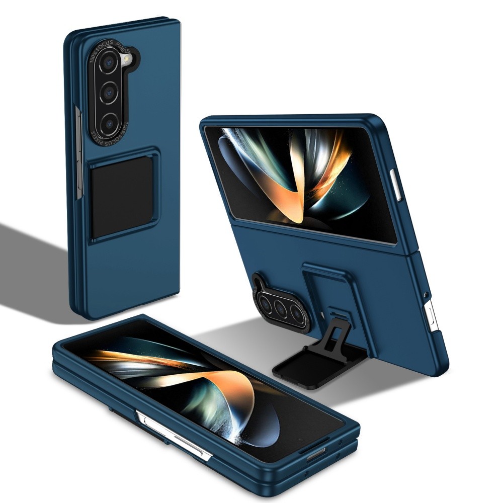 Ốp điện thoại mở rộng và gấp miễn phí cho Samsung Galaxy Z Fold 5 4 3 5G Vỏ đứng hai lớp Vỏ di động cho vỏ gập 6 7 Fold7