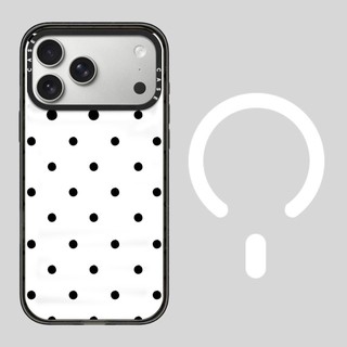 Ốp điện thoại Acrylic chấm đen trắng từ tính cho iPhone 17 Pro Max 17 Air 16 Plus 15 14 13 12 Vỏ bảo vệ chống sốc